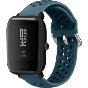 Strap-it Xiaomi Amazfit Bip siliconen bandje met gaatjes (rock green)