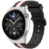 Strap-it Huawei Watch GT 3 Pro 46mm Special Edition band (zwart/wit)