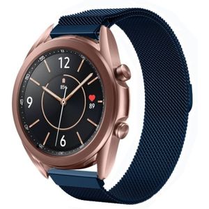 Strap-it Samsung Galaxy Watch 3 Milanese band 41mm (blauw)