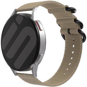 Strap-it Samsung Galaxy Watch 5 - 40mm nylon gesp band (khaki)