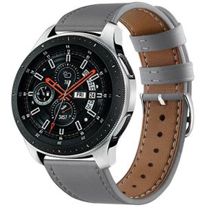 Strap-it Samsung Galaxy Watch 46mm bandje leer (grijs)