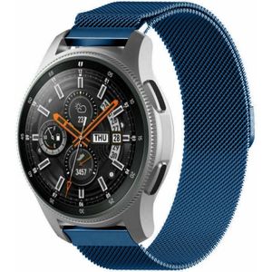 Strap-it Samsung Galaxy Watch Milanese band 46mm (blauw)