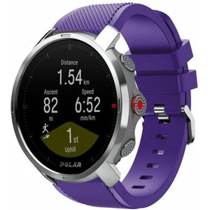 Strap-it Polar Grit X twill siliconen band (paars)