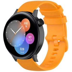 Strap-it Huawei Watch GT 3 42mm Luxe Siliconen bandje (oranje)