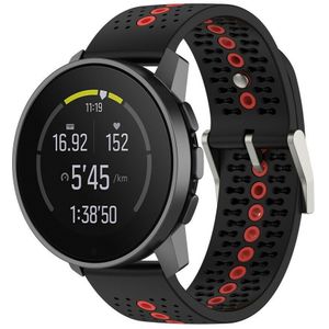 Strap-it Suunto Vertical siliconen bandje (zwart/rood)