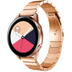 Strap-it Samsung Galaxy Watch Active metalen bandje (rosé goud)