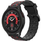Strap-it Samsung Galaxy Watch 5 Pro sport gesp band (zwart/rood)