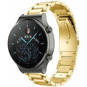 Strap-it Huawei Watch GT 2 Pro stalen band (goud)