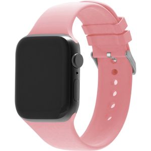 Strap-it Apple Watch 8 siliconen gesp bandje (roze)