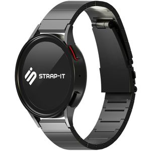 Strap-it Huawei Watch GT 5 - 46mm luxe titanium bandje (zwart)