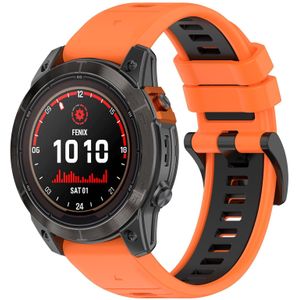 Strap-it Garmin Forerunner 745 sport gesp band (oranje/zwart)