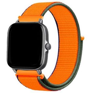 Strap-it Amazfit GTS 3 nylon bandje (kumquat)