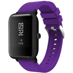 Strap-it Xiaomi Amazfit Bip silicone band (paars)