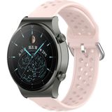 Strap-it Huawei Watch GT 2 Pro siliconen bandje met gaatjes (roze)