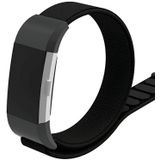Strap-it Fitbit Charge 2 nylon bandje (zwart)