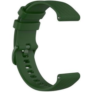 Strap-it Luxe siliconen horlogeband 20mm - universeel - donkergroen