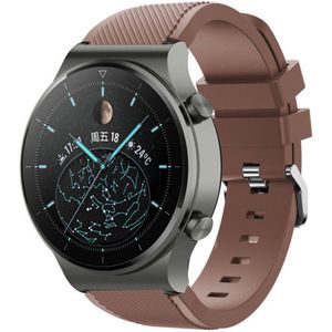 Strap-it Huawei Watch GT 2 Pro siliconen bandje (koffiebruin)
