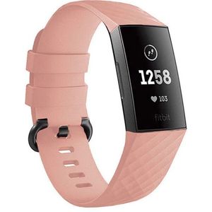 Strap-it Fitbit Charge 4 silicone band (lichtroze)