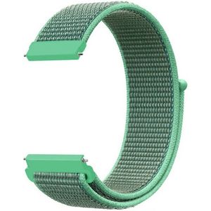 Strap-it Nylon horlogeband 20mm - universeel - mint groen