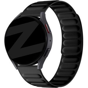 Bandz Amazfit Bip 3 magnetisch geweven bandje (zwart)