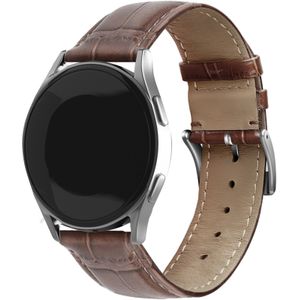 Strap-it Fossil Gen 6 - 44mm leather crocodile grain band (bruin)