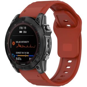 Strap-it Garmin Instinct 3 - 50mm outdoor siliconen band (rood)