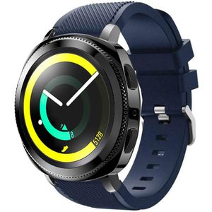 Strap-it Samsung Gear Sport siliconen band (donkerblauw)