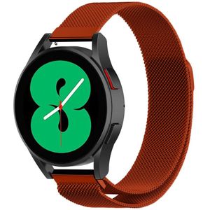 Strap-it Samsung Galaxy Watch 4 - 44mm Milanese band (rood)