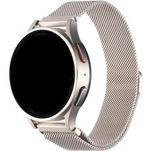Strap-it Samsung Galaxy Watch 4 Classic 46mm Milanese band (sterrenlicht)