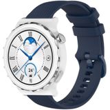 Strap-it Huawei Watch GT 3 Pro 43mm luxe siliconen bandje (donkerblauw)