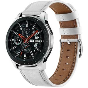 Strap-it Samsung Galaxy Watch 46mm bandje leer (wit)