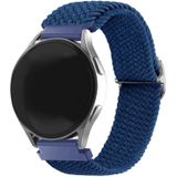 Strap-it Huawei Watch GT 3 Pro 43mm verstelbaar geweven bandje (blauw)