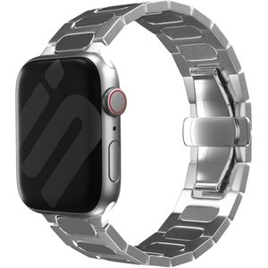 Strap-it Apple Watch Bullet titanium band (zilver)