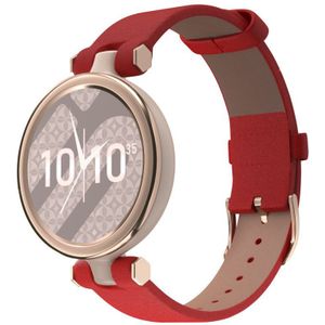 Strap-it Garmin Lily leren bandje (rood)