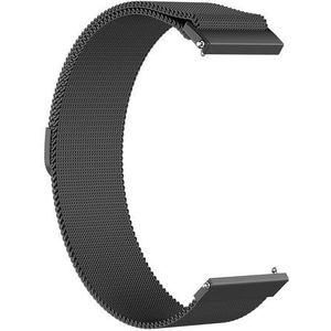 Strap-it Milanese horlogeband 18mm universeel (zwart)
