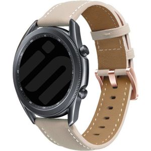 Strap-it Huawei Watch GT 4 - 41mm leren band (beige)