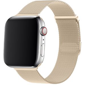 Strap-it Apple Watch Milanees bandje (retro goud)