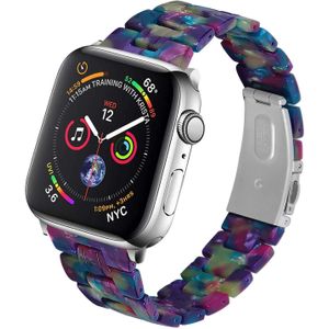 Strap-it Apple Watch stalen band (kleurrijk paars)