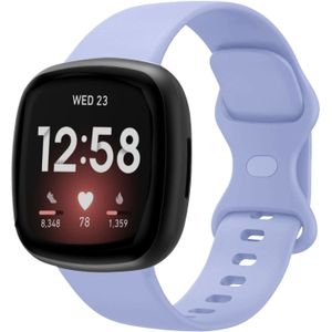 Strap-it Fitbit Sense siliconen classic bandje (lavendel)