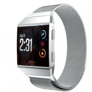 Strap-it Fitbit Ionic Milanese band (zilver)