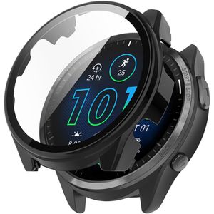 Strap-it Garmin Forerunner 965 hard case met glas (zwart)
