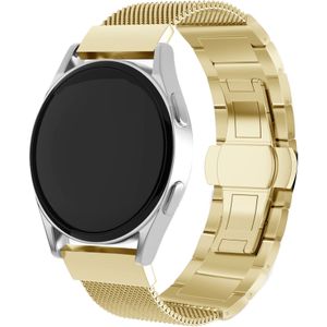 Strap-it Huawei Watch 3 (Pro) stalen Milanese band (goud)