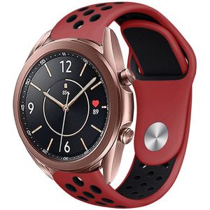 Strap-it Samsung Galaxy Watch 3 41mm sport band (rood/zwart)