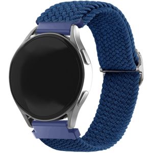 Strap-it Amazfit GTR 2 verstelbaar geweven bandje (blauw)