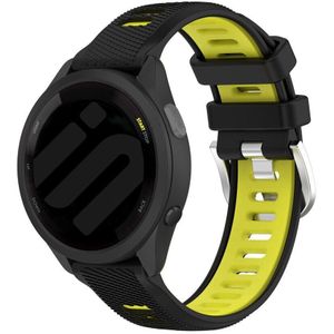 Strap-it Coros Apex 46mm sport gesp bandje (zwart/geel)