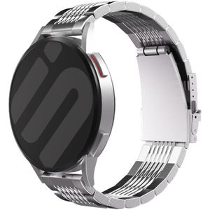 Strap-it Huawei Watch GT 3 42mm luxe stalen schakel band (zilver)