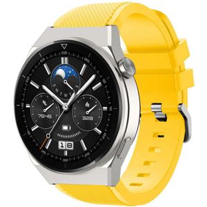Strap-it Huawei Watch GT 3 Pro 46mm siliconen bandje (geel)
