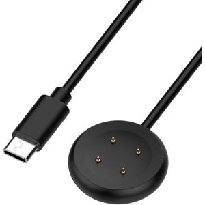 Strap-it Fitbit Sense USB-C oplader (zwart)