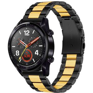 Strap-it Huawei Watch GT 2 stalen band (zwart/goud)