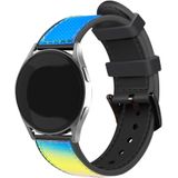Strap-it Samsung Galaxy Watch Active nylon hybrid bandje (kleurrijk)